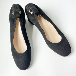 Everlane Black Suede Day Heel